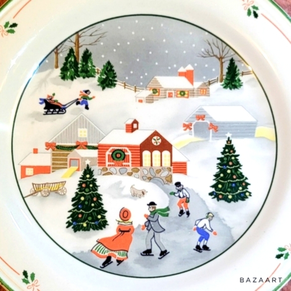 Sango Christmas Silent Night Dinnerware 3 Piece Place Setting New (set 3 of 3) - Picture 2 of 8